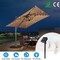 Solar Umbrella String Lights 104 Led Warm White 8 Lighting Modes Waterproof